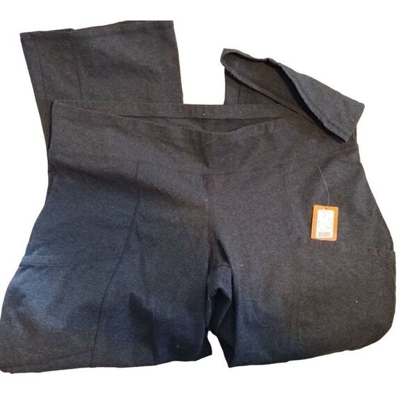 Maurices NWT In Motion Leggings Womens Size 3X Gray Athletic Yoga Pants Waist 20 - Picture 1 of 7